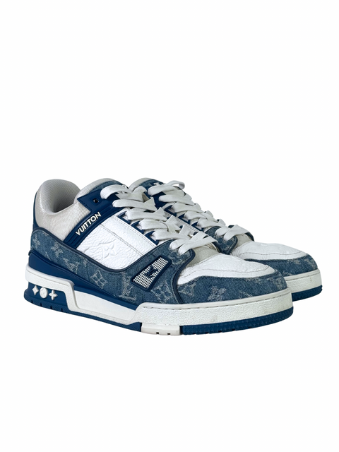 Louis Vuitton Trainer Monogram Denim Blue Sneakers