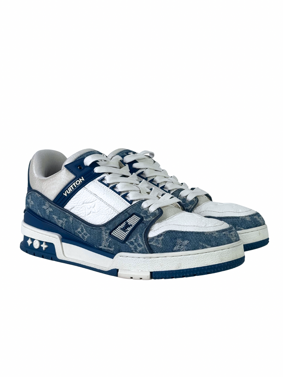 Louis Vuitton Trainer Monogram Denim Blue Sneakers