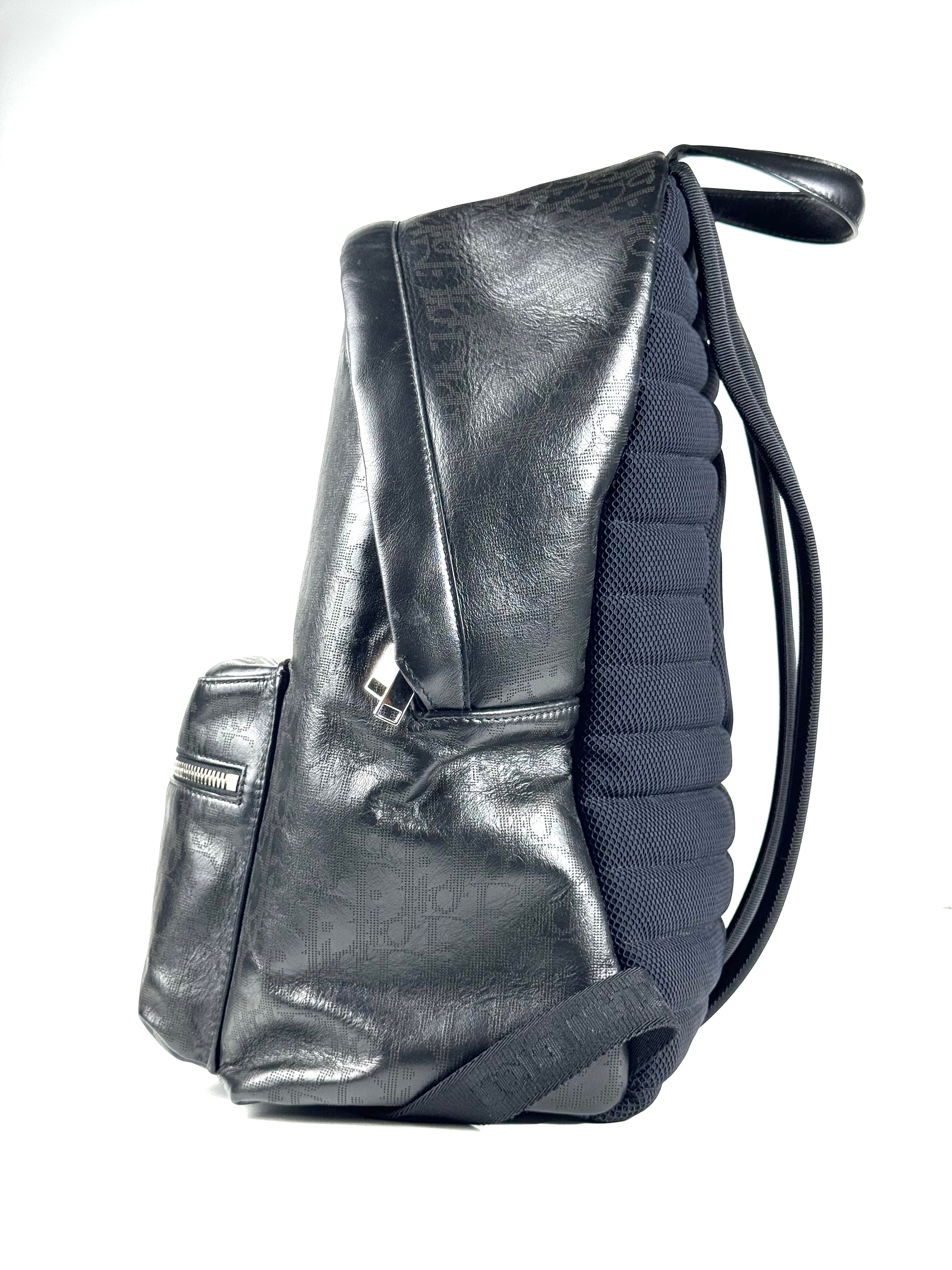 Christian Dior Galaxy Oblique Leather Backpack
