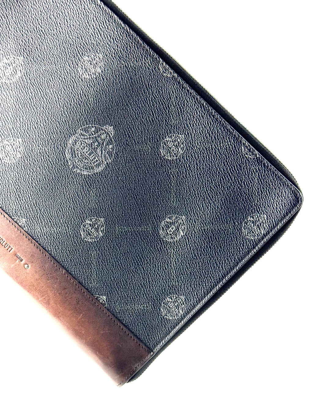 Berluti Kriss Van Assche Canvas Nino GM Clutch