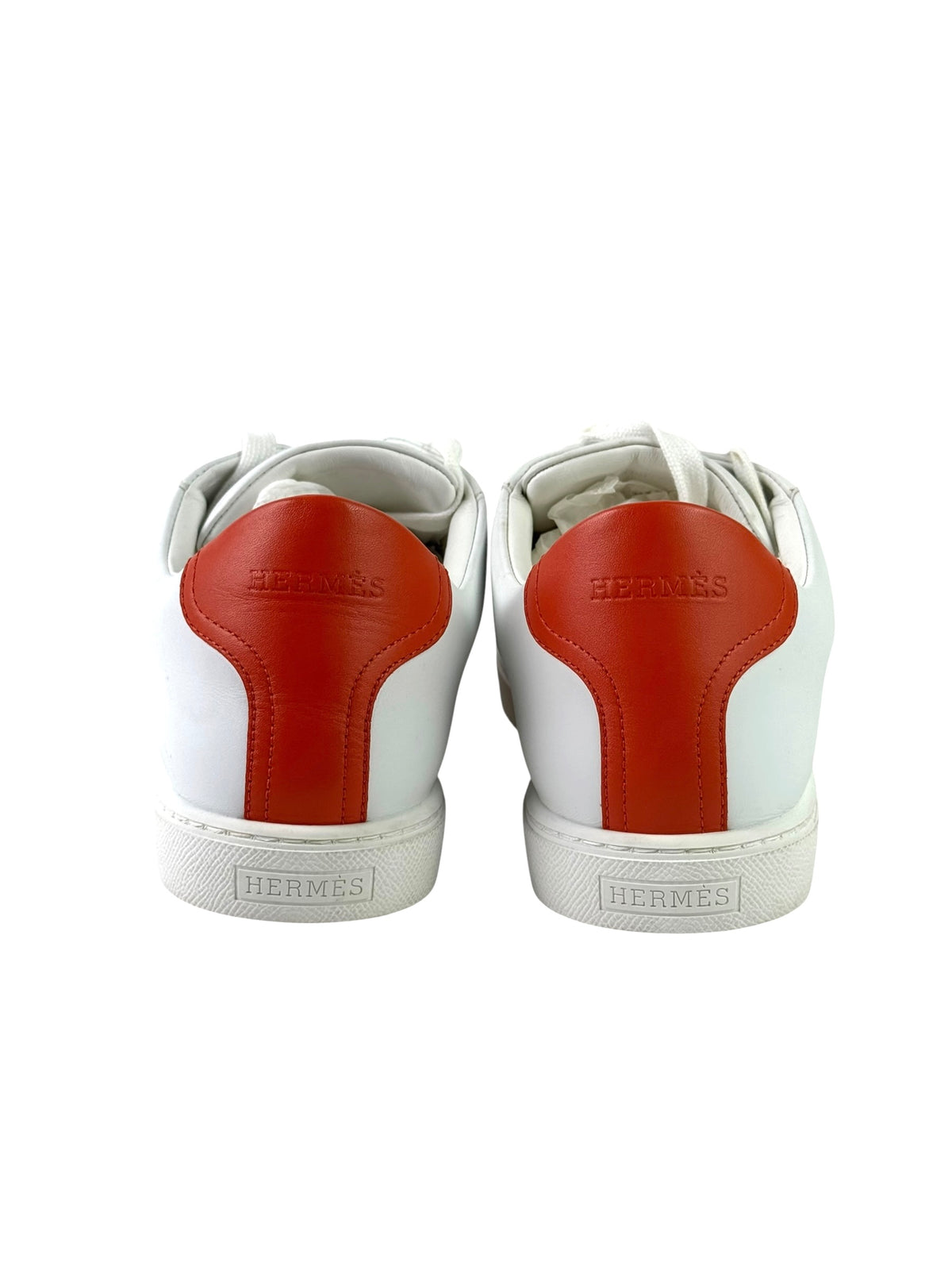 Hermès Advantage White Leather Sneakers