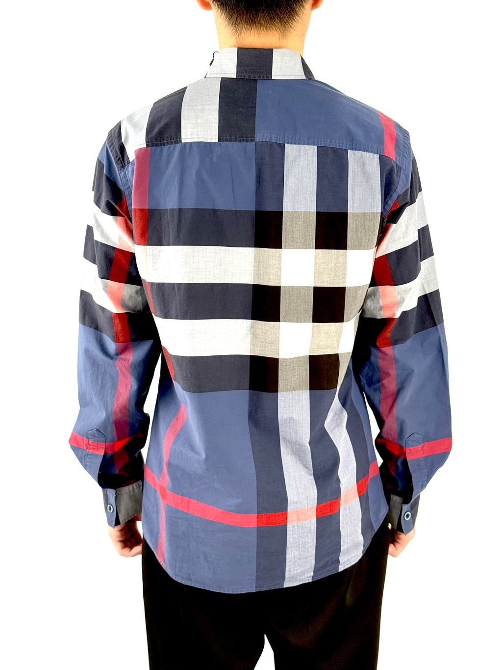 Burberry Nova Check Blue Long Shirt