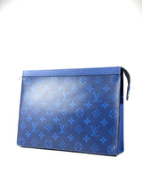 Louis Vuitton Monogram Blue Taigarama Pochette Voyage 2