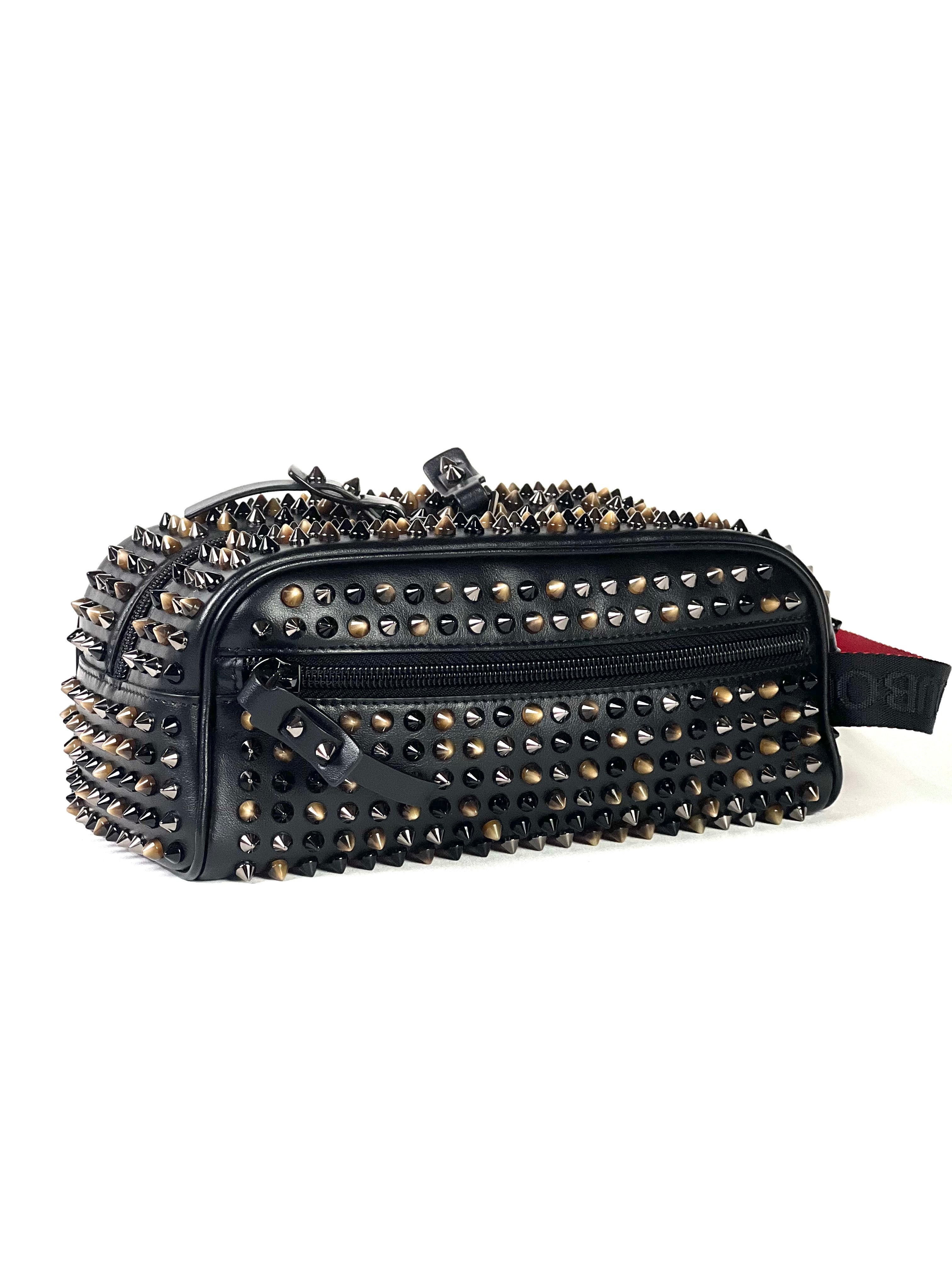 Christian Louboutin Blaster Mixed Studs Calfskin Pouch