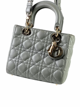 Christian Dior Lady Dior GHW Grey Slingbag 6