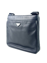 Prada Triangle Logo Grain Leather Messenger Bag 3