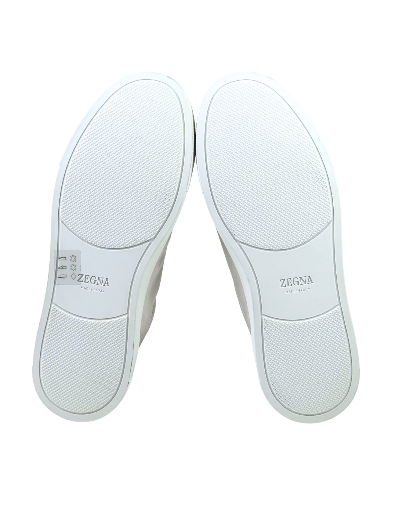 Zegna Triple Stitch Second Skin White Slip-On