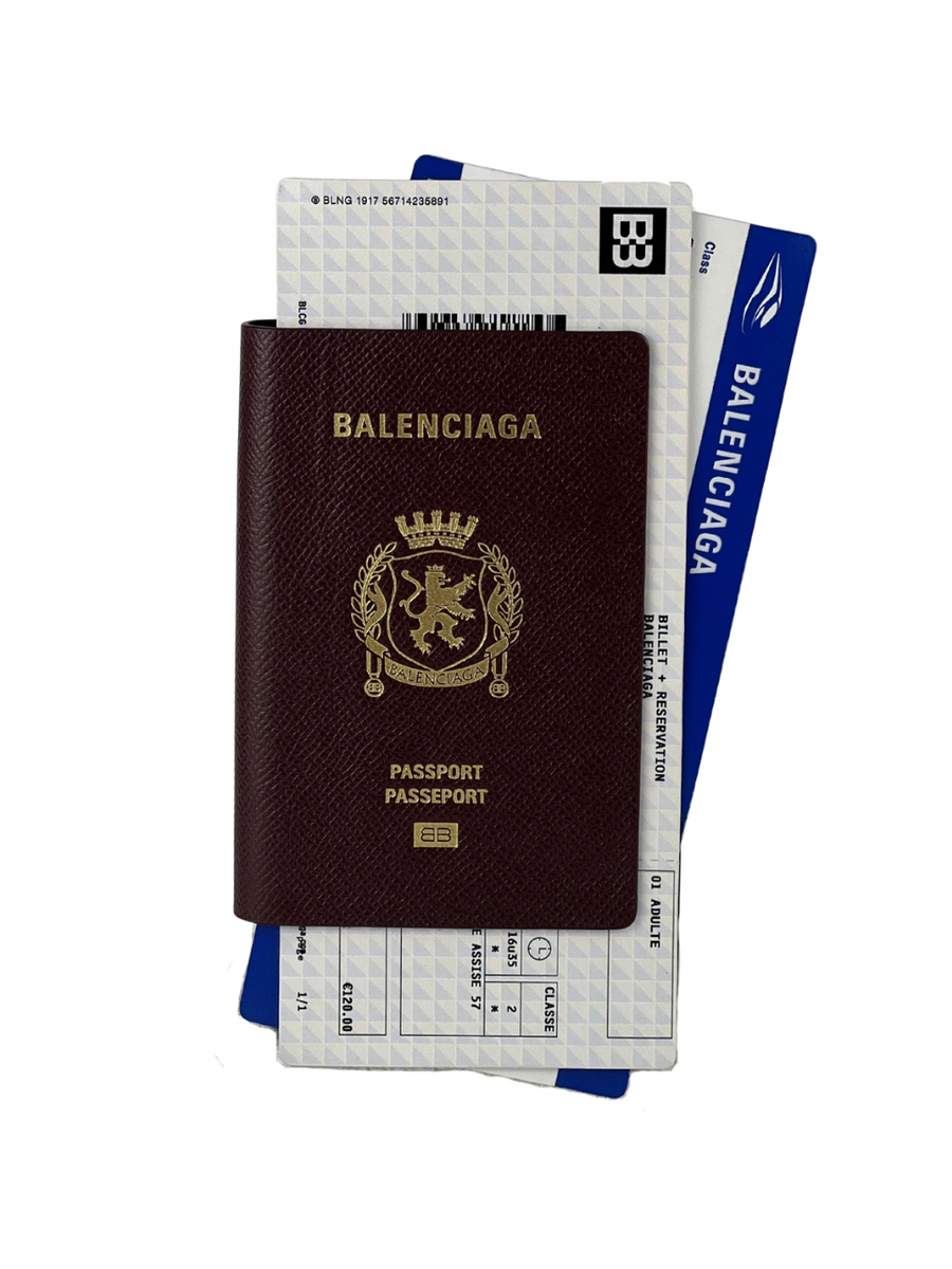 Balenciaga Passport Leather Long Wallet