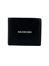 Balenciaga Logo Grain Leather Bifold Wallet 1