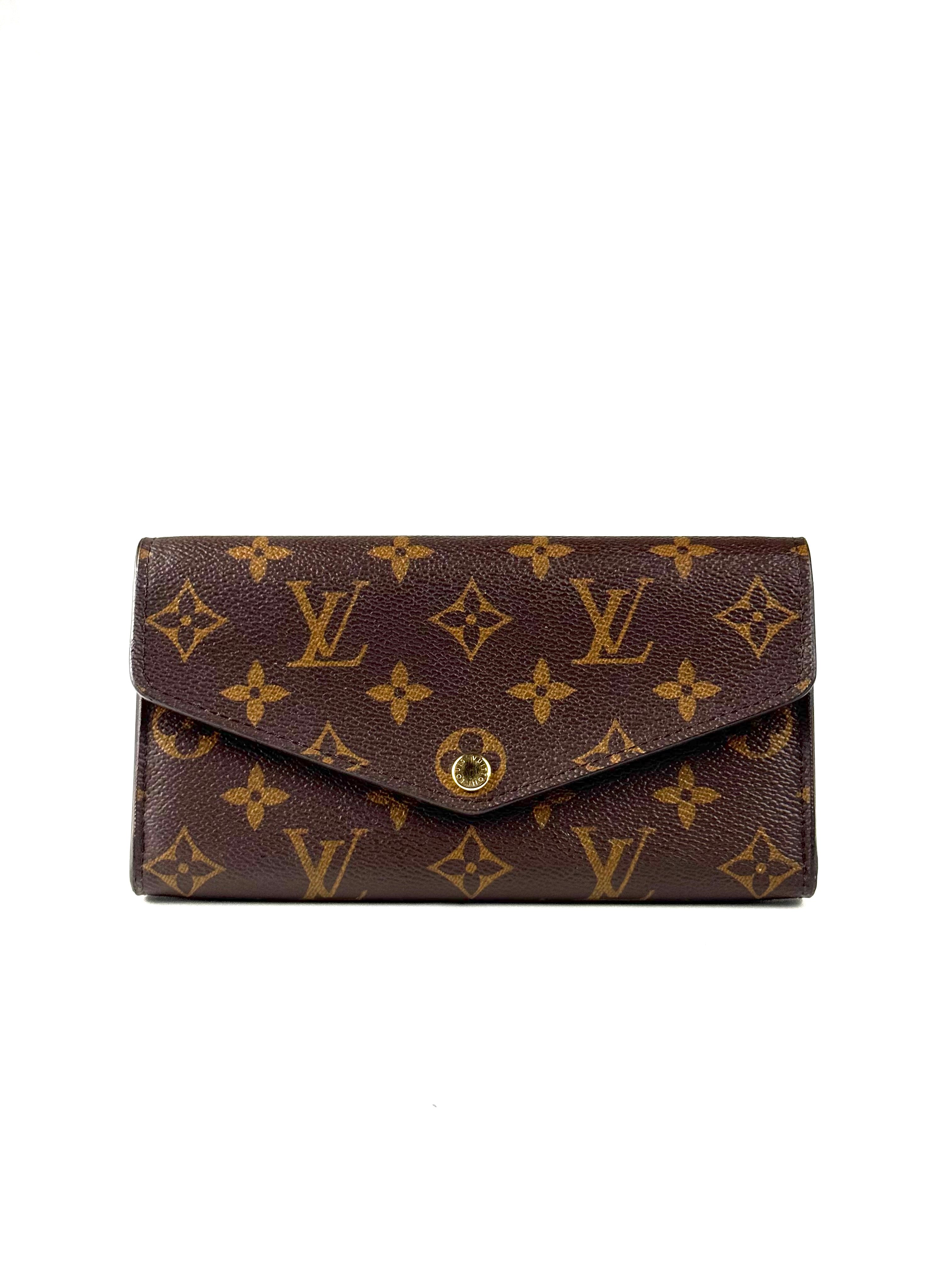 Louis Vuitton Sarah Monogram Macassar Long Wallet