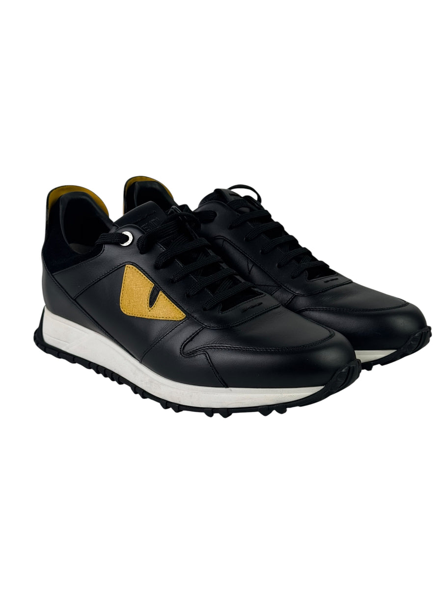 Fendi Monster Eye Leather Studs Sneakers