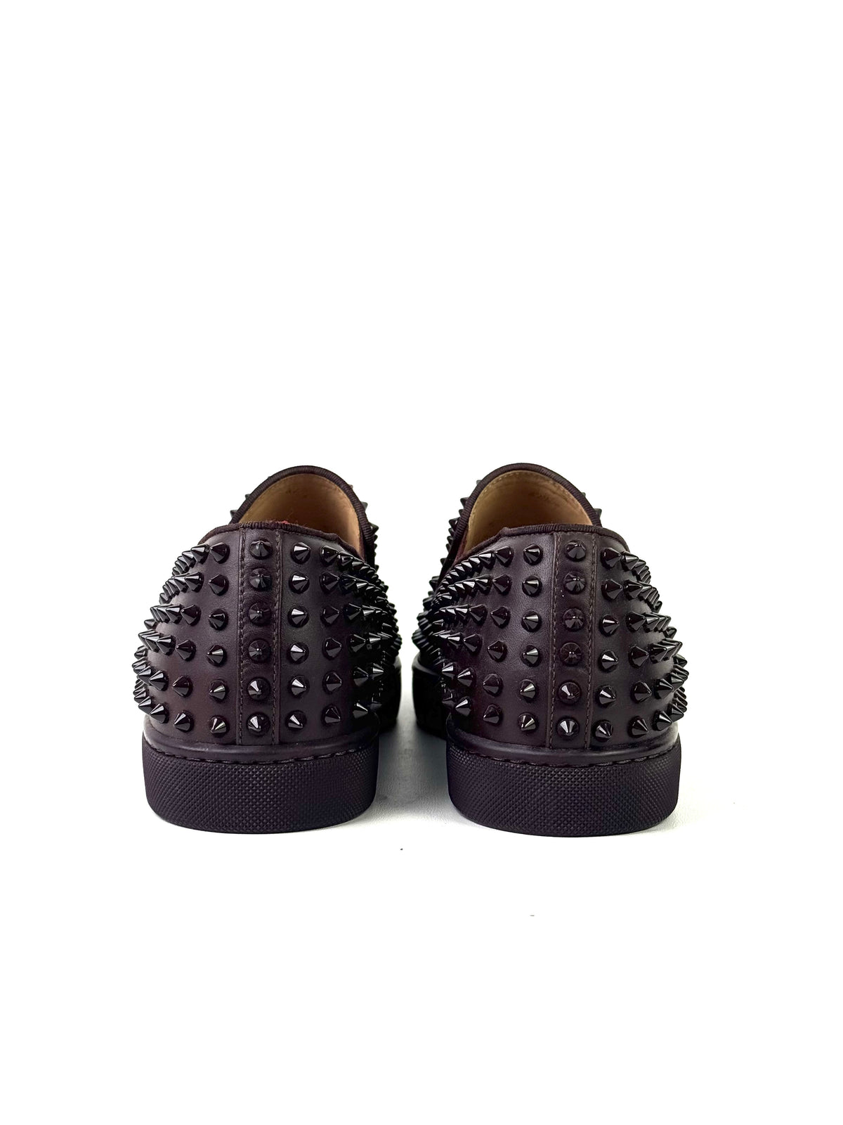 Christian Louboutin Rollerboat Mocha Leather Slip On