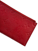 Louis Vuitton Empreinte Monogram Red Zipper Card Holder 5