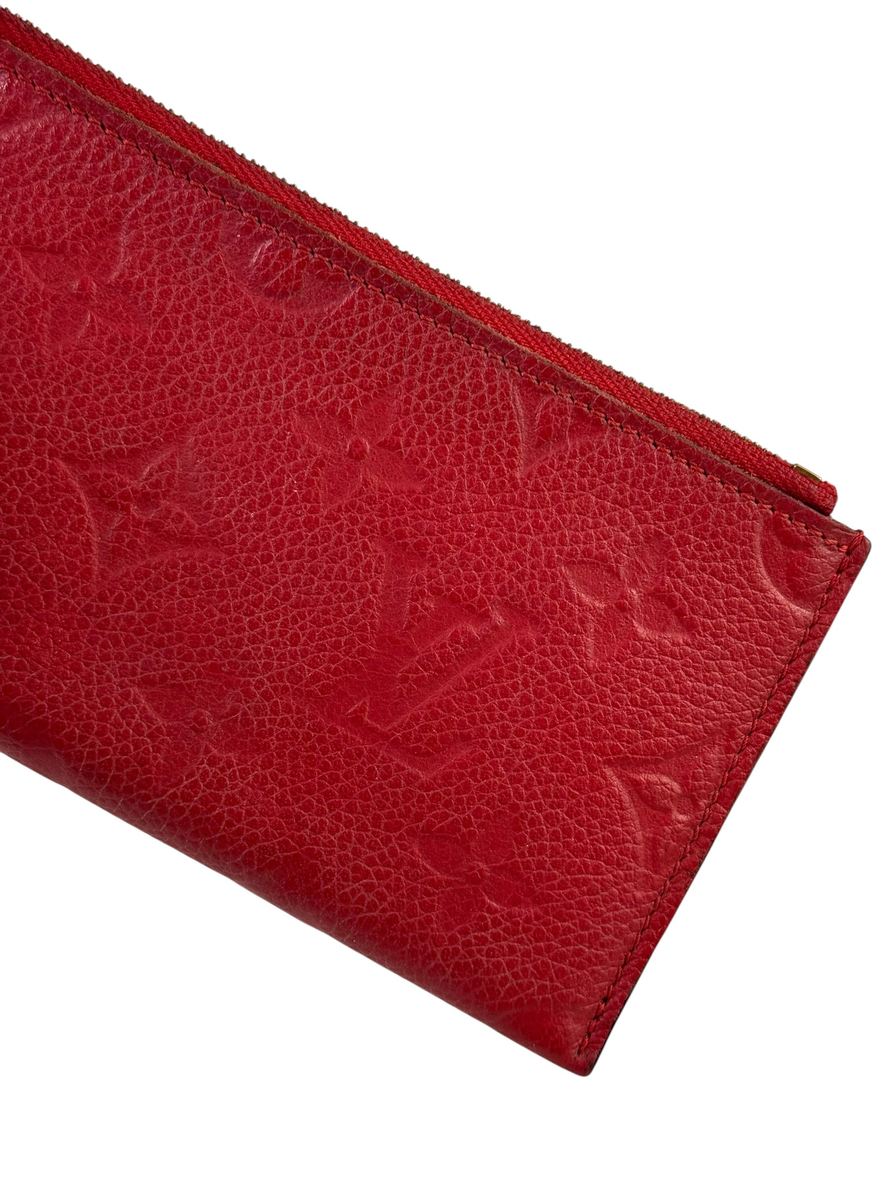 Louis Vuitton Empreinte Monogram Red Zipper Card Holder