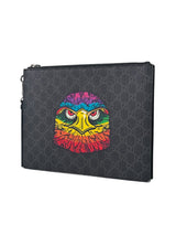 Gucci GG Supreme Eagle Multicolour Clutch 3