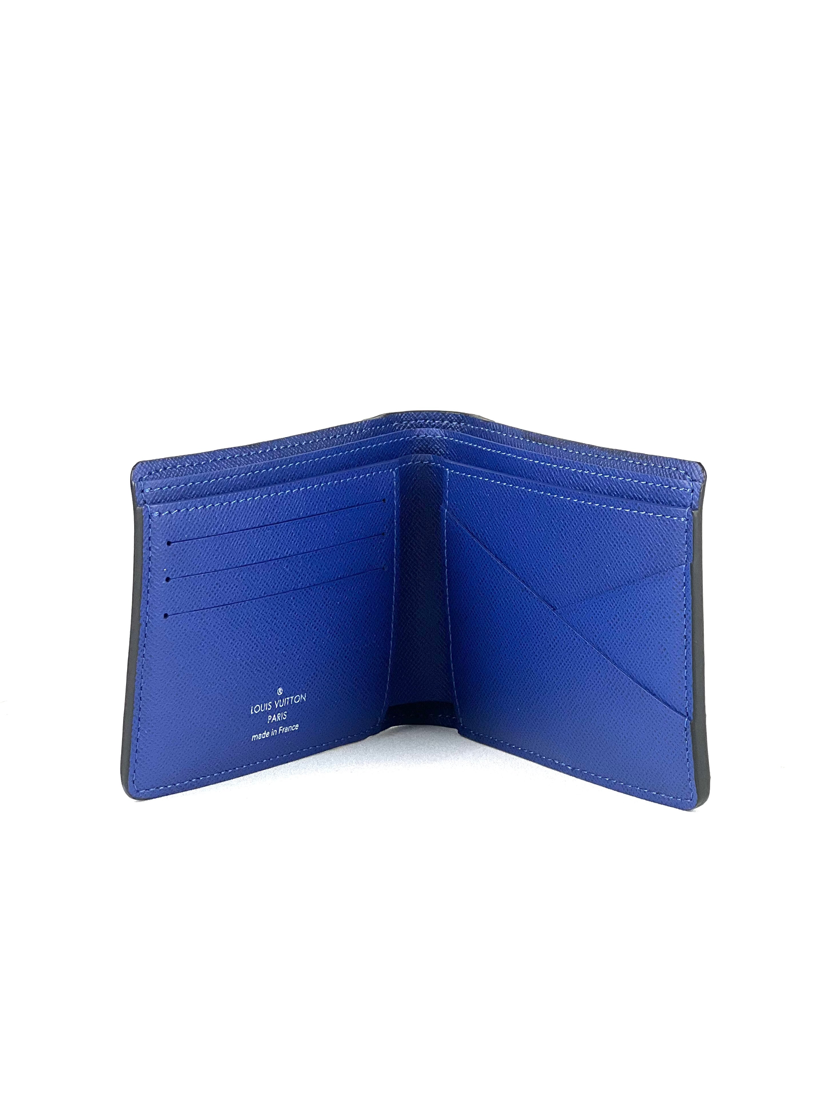 Louis Vuitton Taigarama Monogram Blue Multiple Wallet