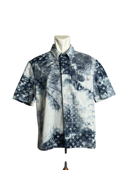 Louis Vuitton Monogram Bandana Denim Short Shirt