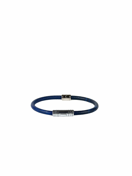 Louis Vuitton Monogram Taigarama Blue Split Bracelet