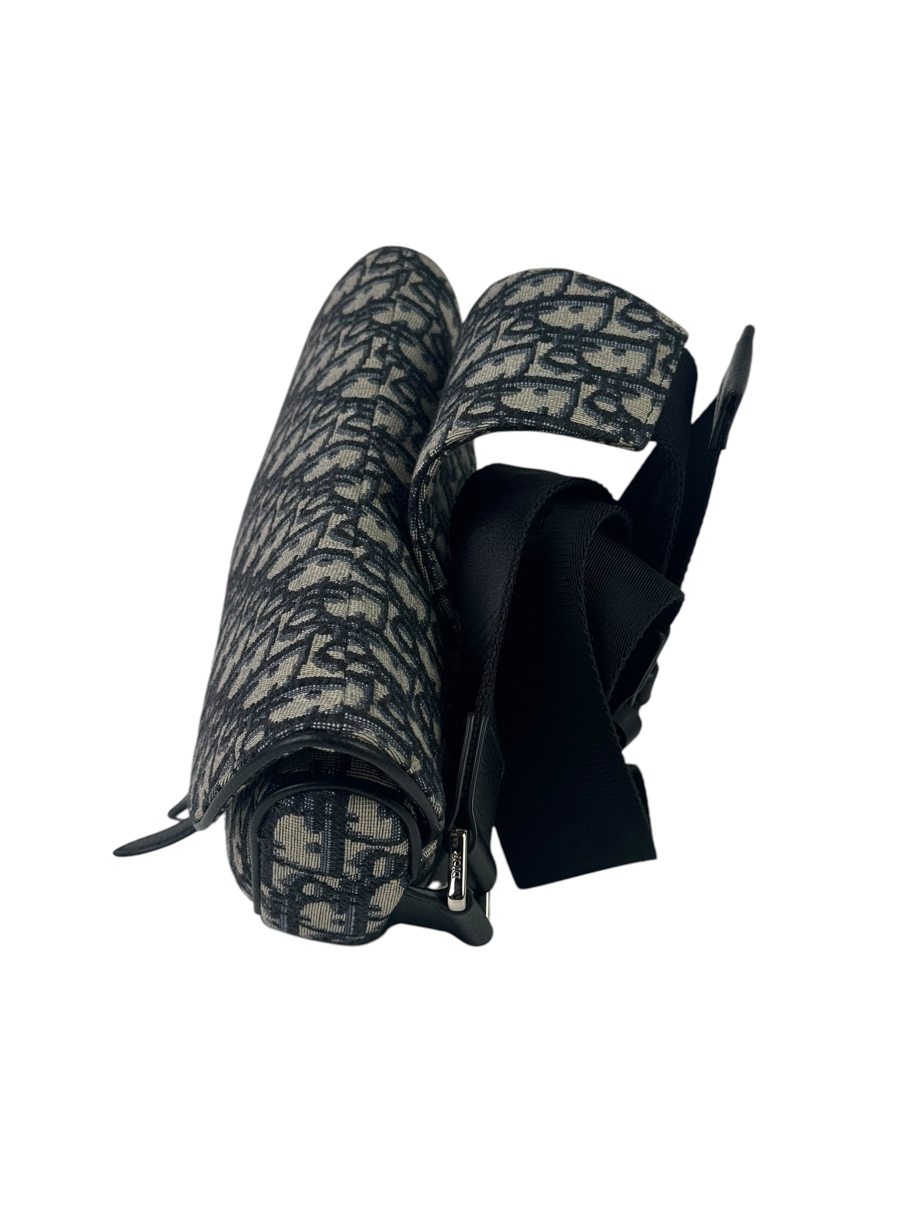 Christian Dior Oblique Jacquard Saddle Sling Bag