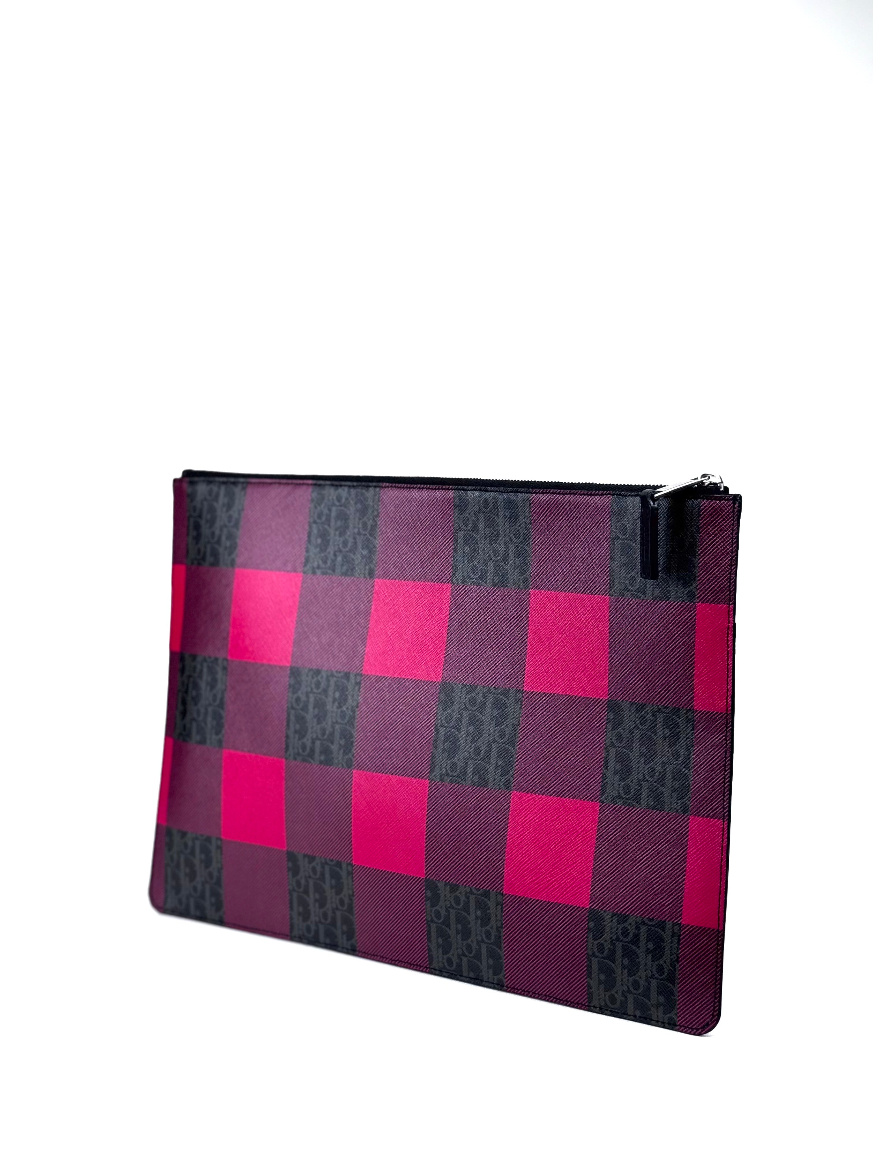 Christian Dior Checker Homme Clutch