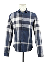 Burberry Brit Checker Navy Long Shirt 1