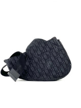 Christian Dior Oblique Jacquard Black Saddle Slingbag 4