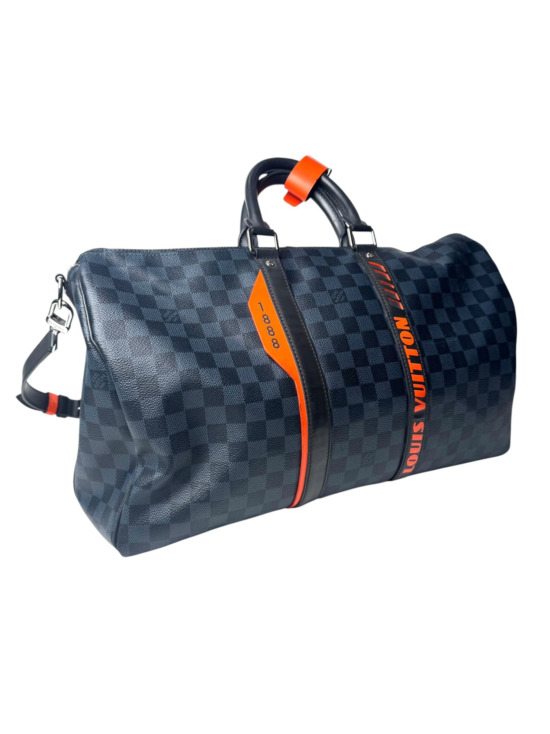 Louis Vuitton Damier Cobalt Race 45 Keepall Bag
