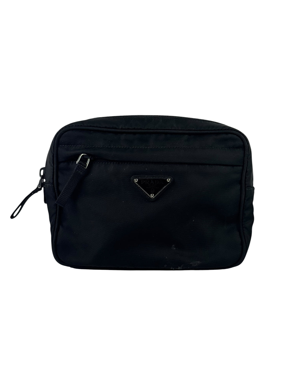 Prada Triangle Logo Nylon Waist Bag