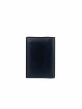 Christian Dior Black Grained Leather & Oblique Jacquard Pocket Wallet 4