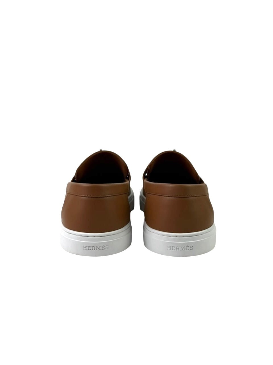 Hermès Game On Brown Leather Slip On