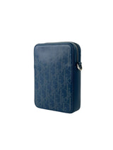 Christian Dior Blue Oblique Laser Vertical Pouch Bag 3