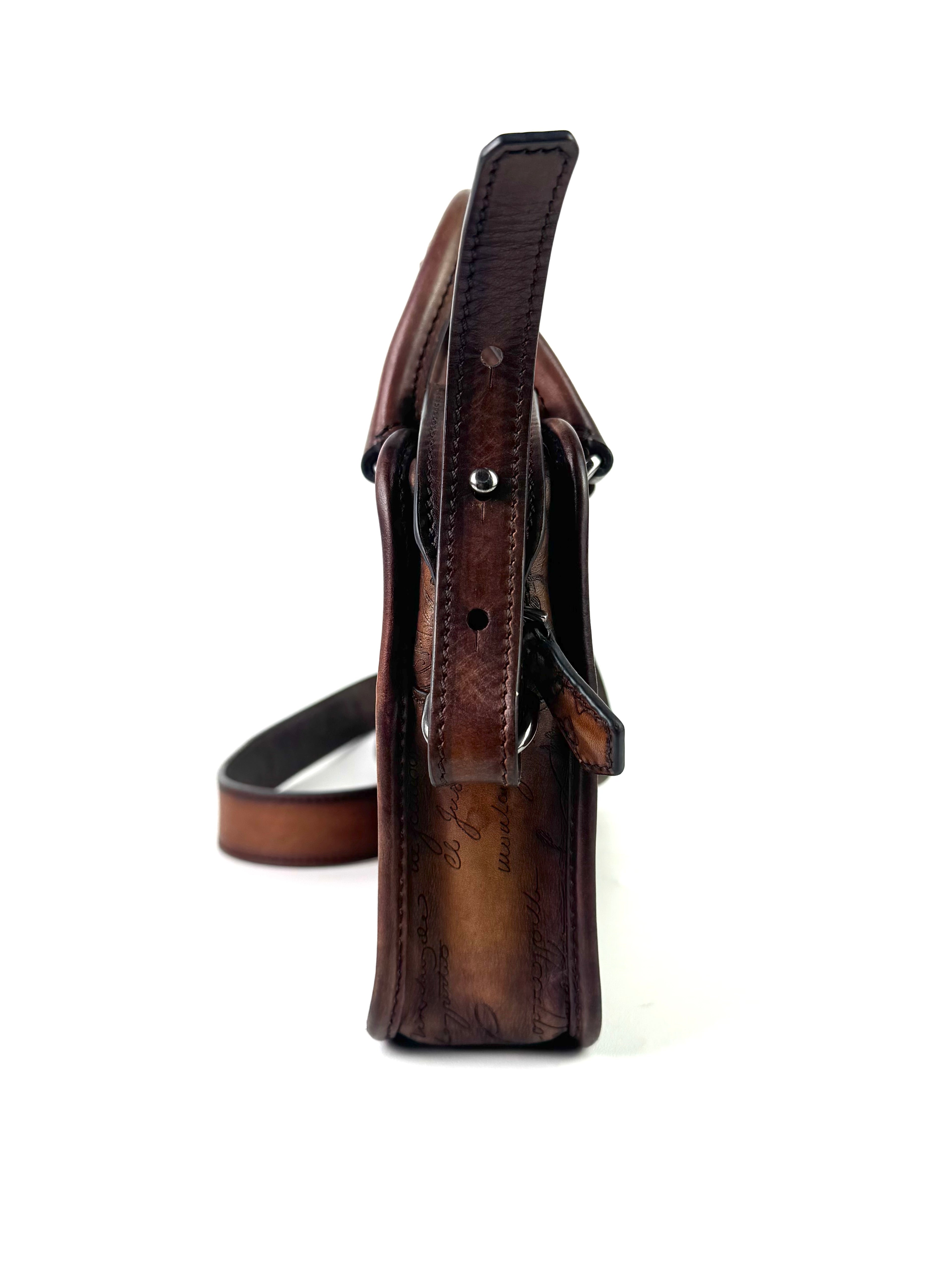 Berluti Scritto Gulliver Venezia Leather Sling Bag