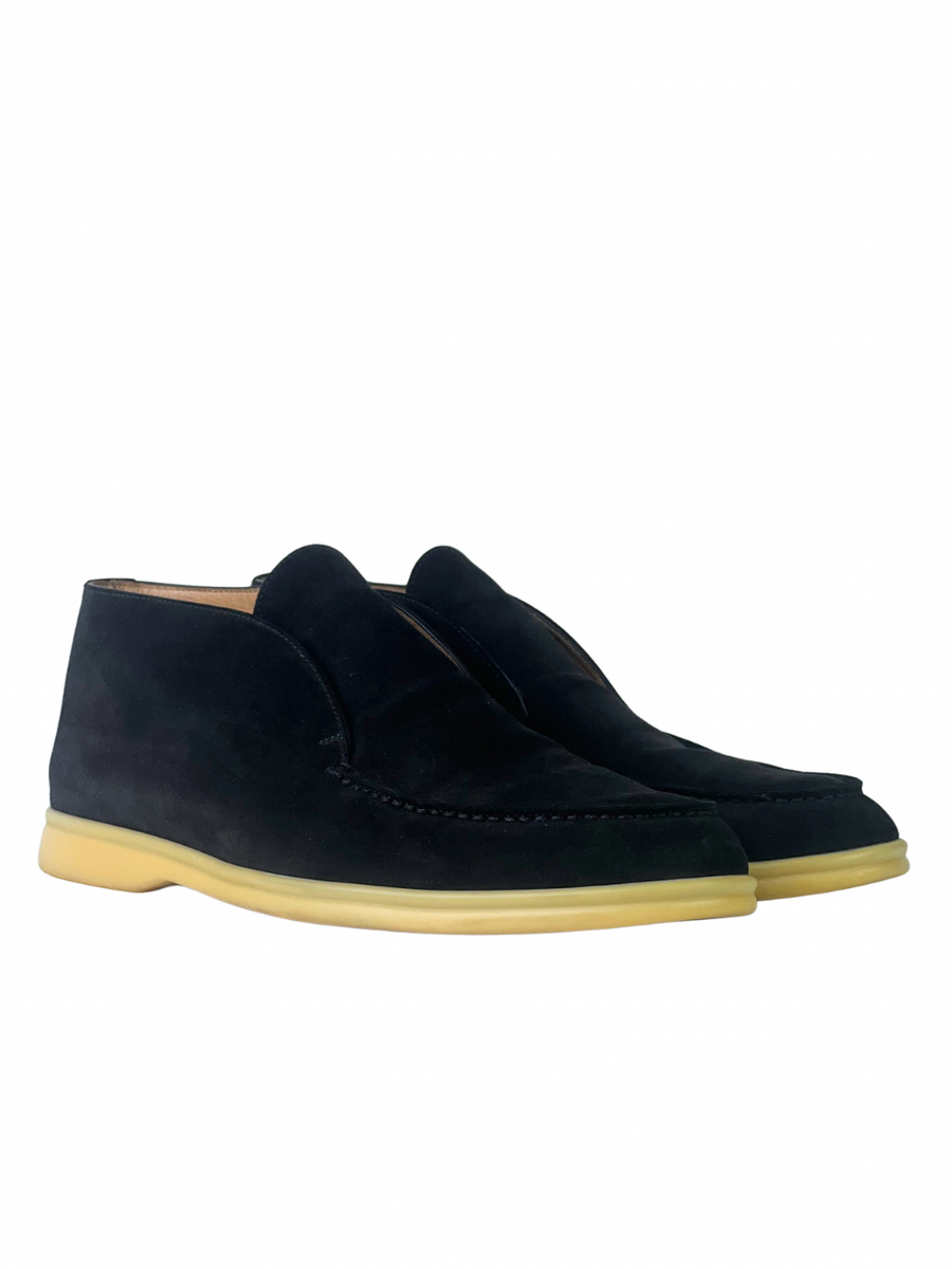 Loro Piana Open Walk Suede Slip On