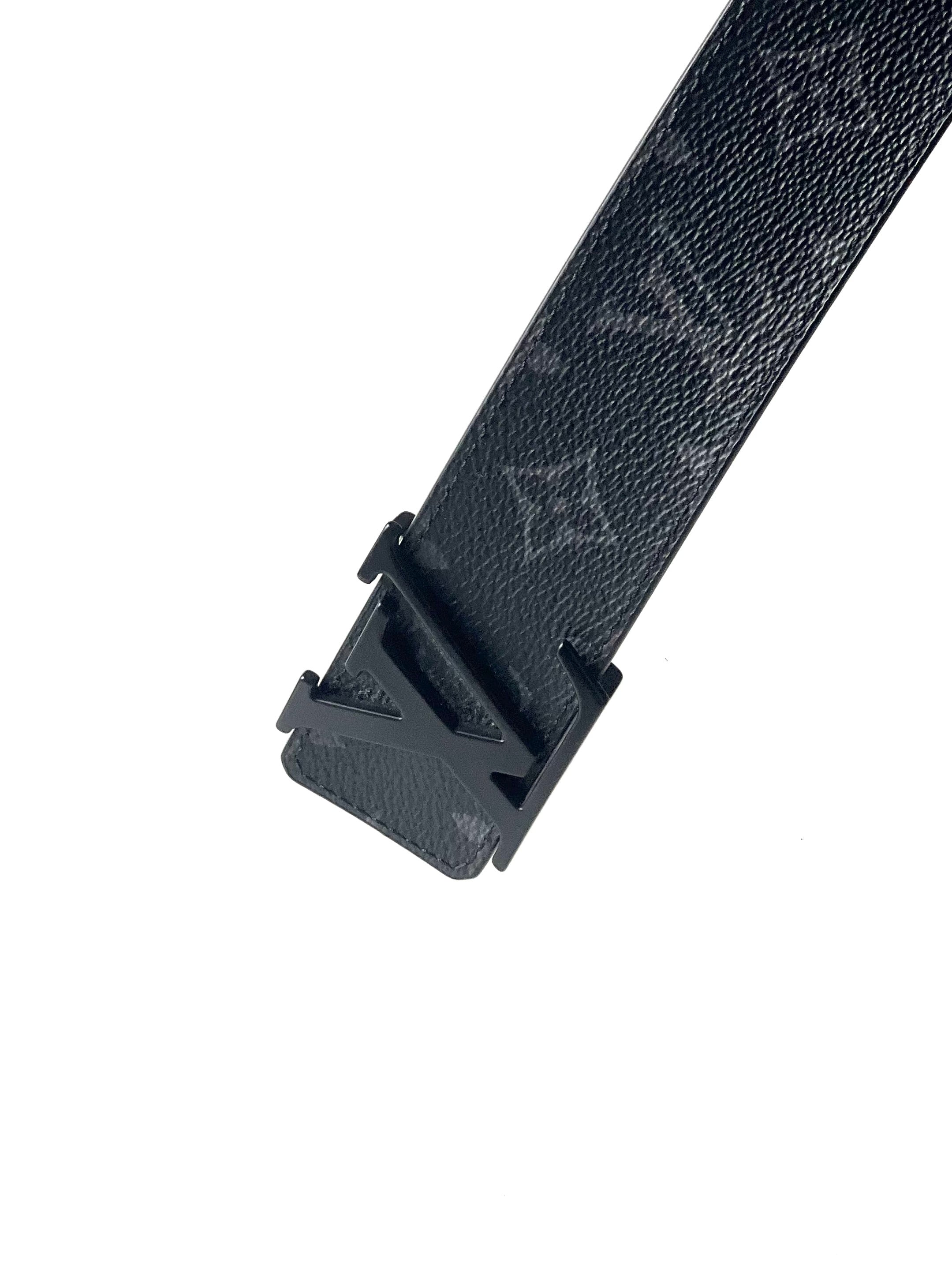 Louis Vuitton Initial Logo Black Monogram Belt