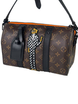 Louis Vuitton x Virgil Abloh Monogram Macassar With Friend City Keepall Sling Bag 6