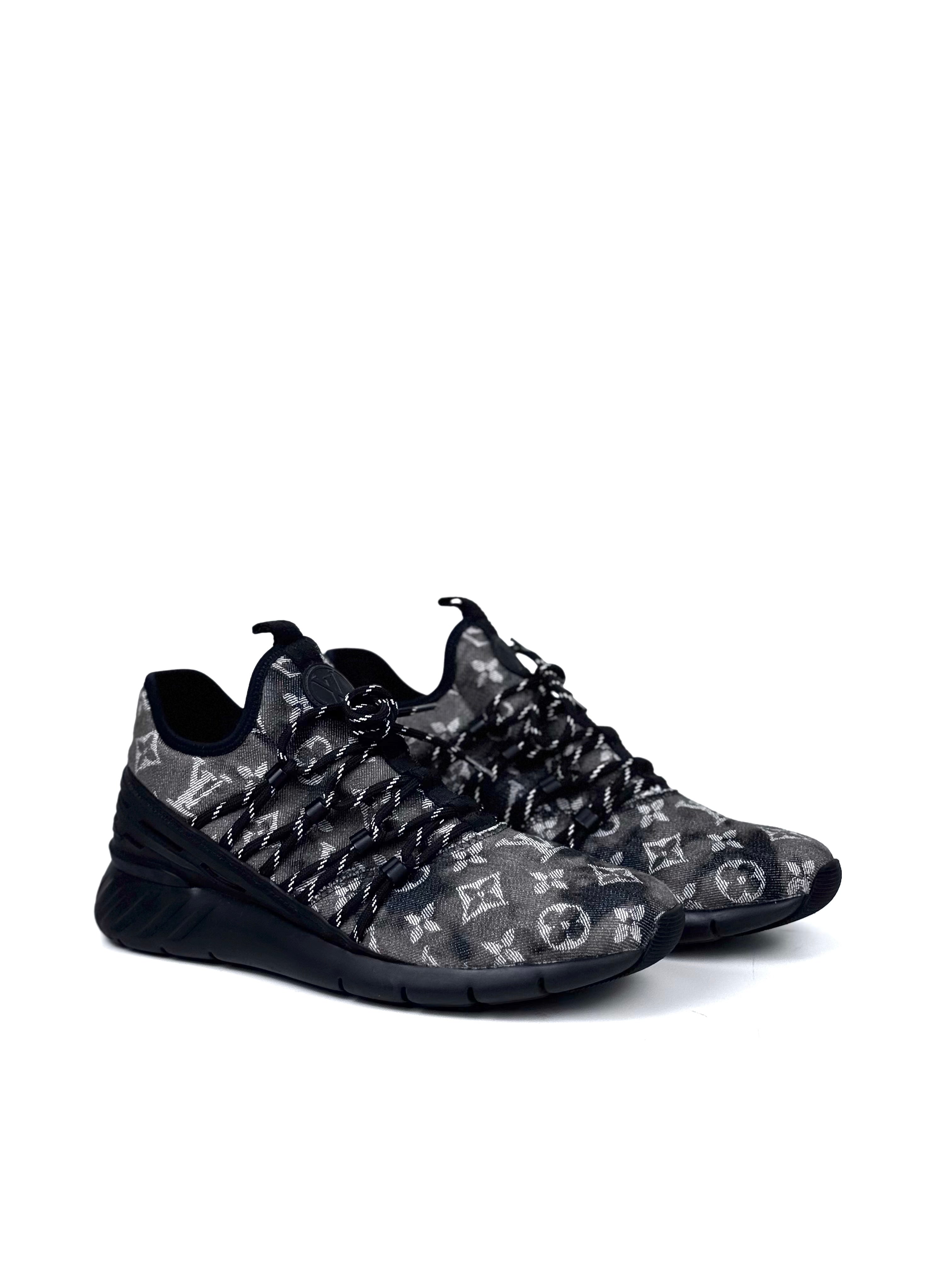 Louis Vuitton Denim Monogram Fastlane Sneakers