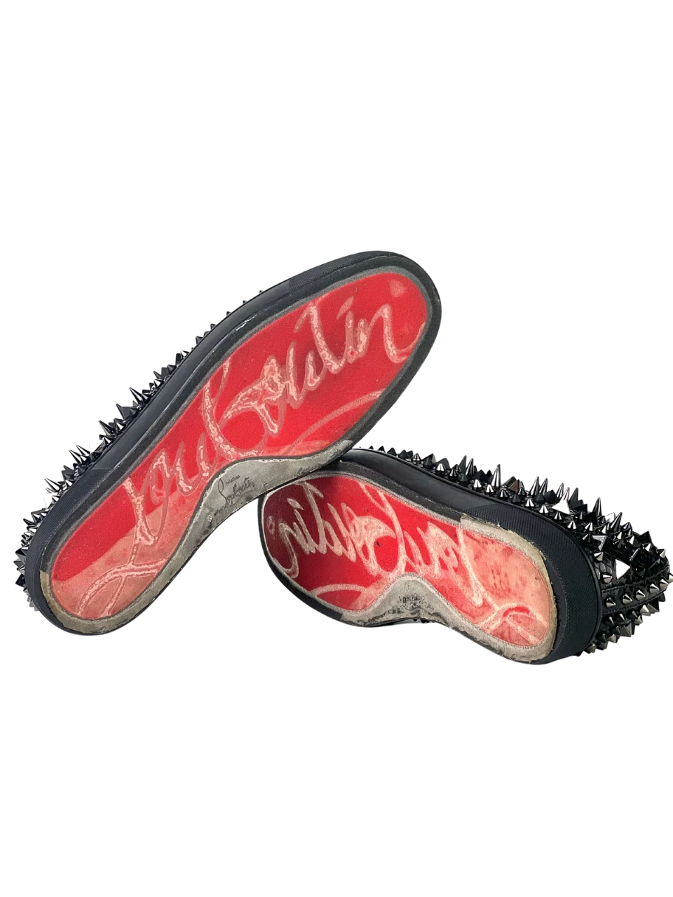Christian Louboutin PIK PIK Snake Skin Rollerboat Slip On