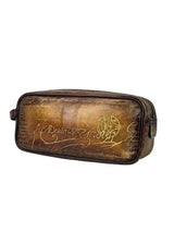 Berluti Scritto Golden Patina Formula Brown Toiletry Pouch 2