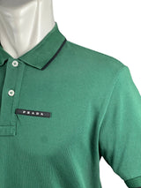 Prada Logo Green Polo Shirt 3