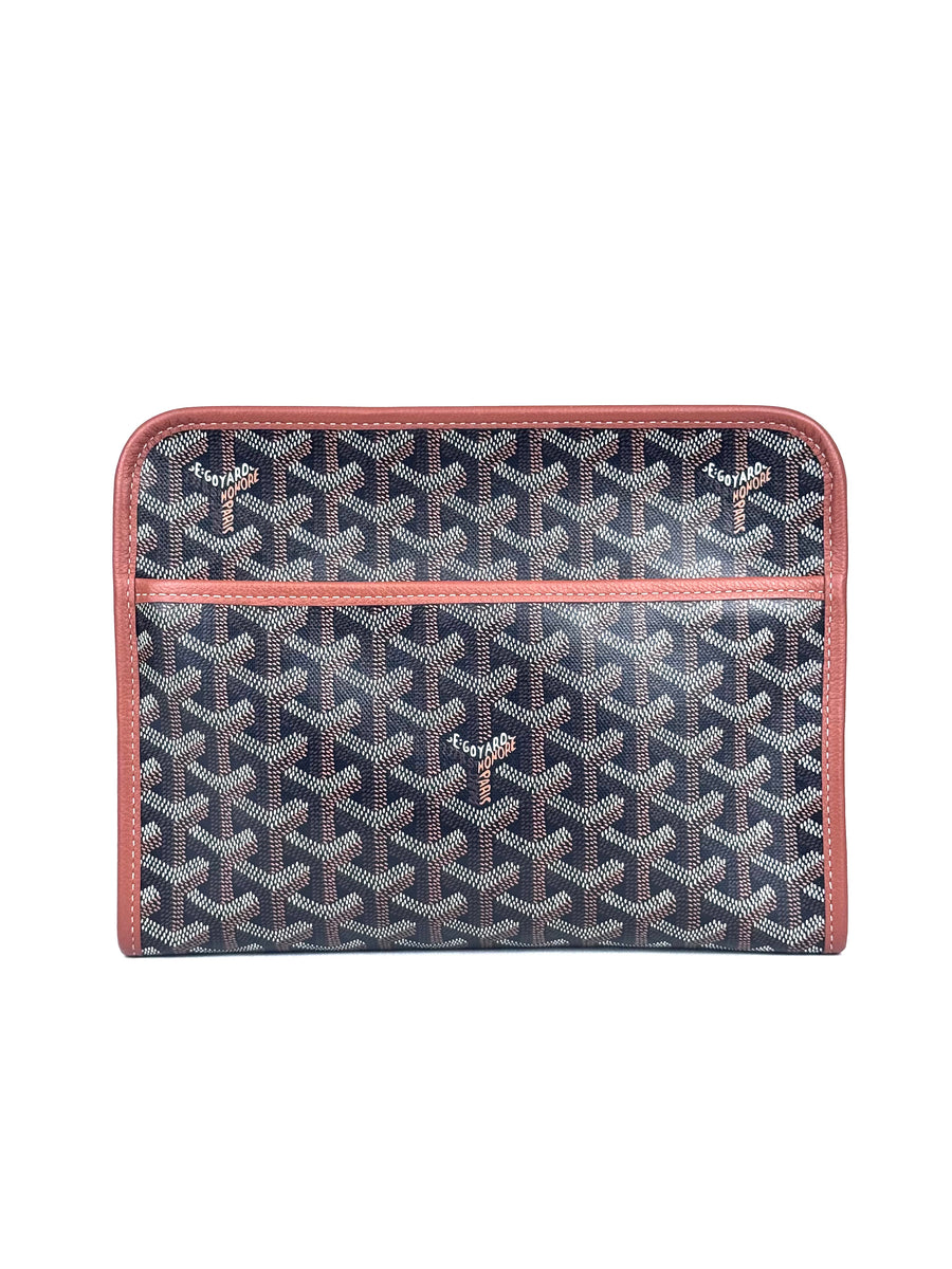 Goyard Jouvance Brown Tan Toiletry Pouch Bag