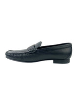 Louis Vuitton Montaigne Logo Grain Leather Black Loafers 3