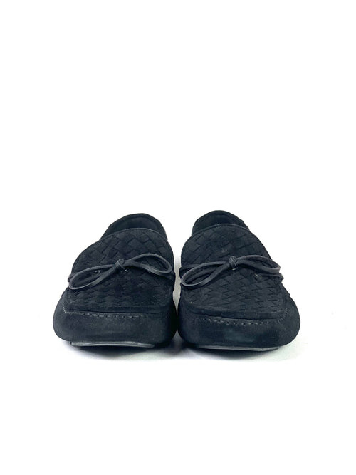 Bottega Veneta Intrecciato Suede Loafers