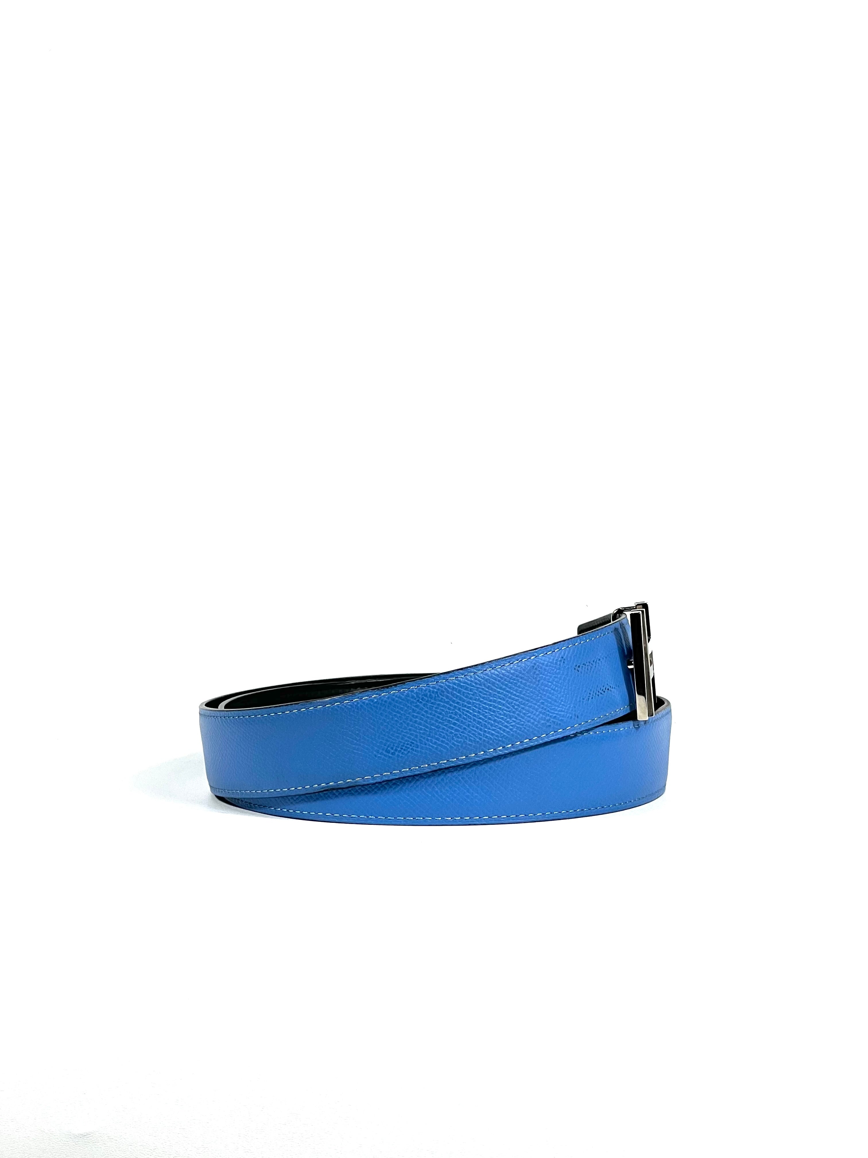 Hermes Togo 32mm Au Carré Reversible Belt