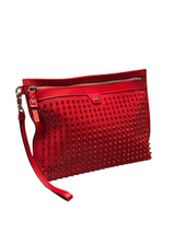 Christian Louboutin Citypouch Red Spike Leather Clutch 2