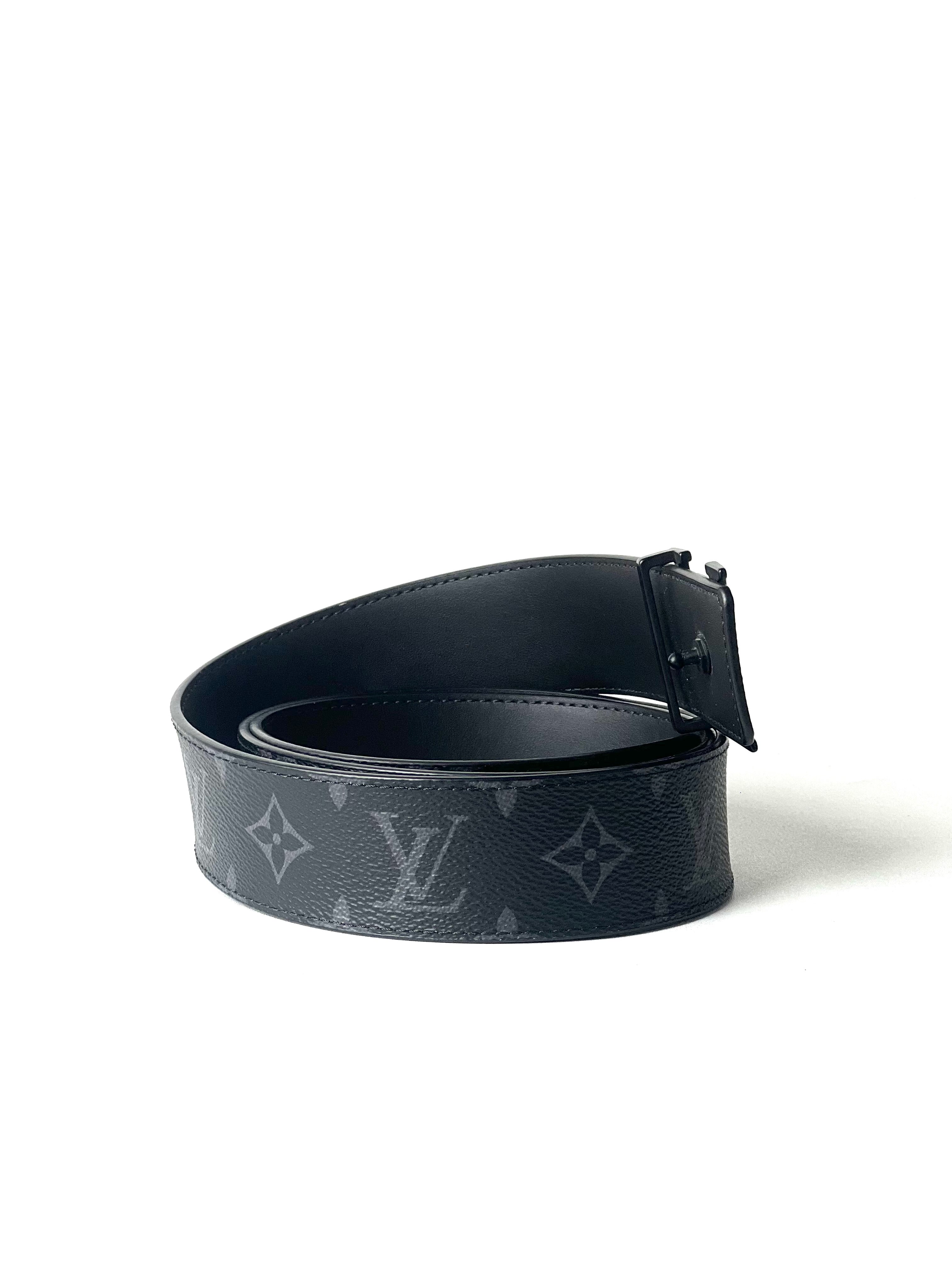 Louis Vuitton Initial Logo Black Monogram Belt