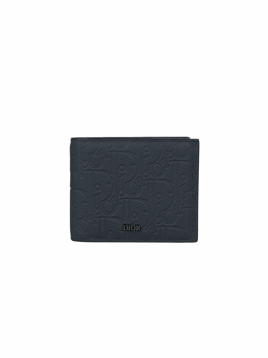 Christian Dior Gravity Oblique Dark Grey Bifold Wallet