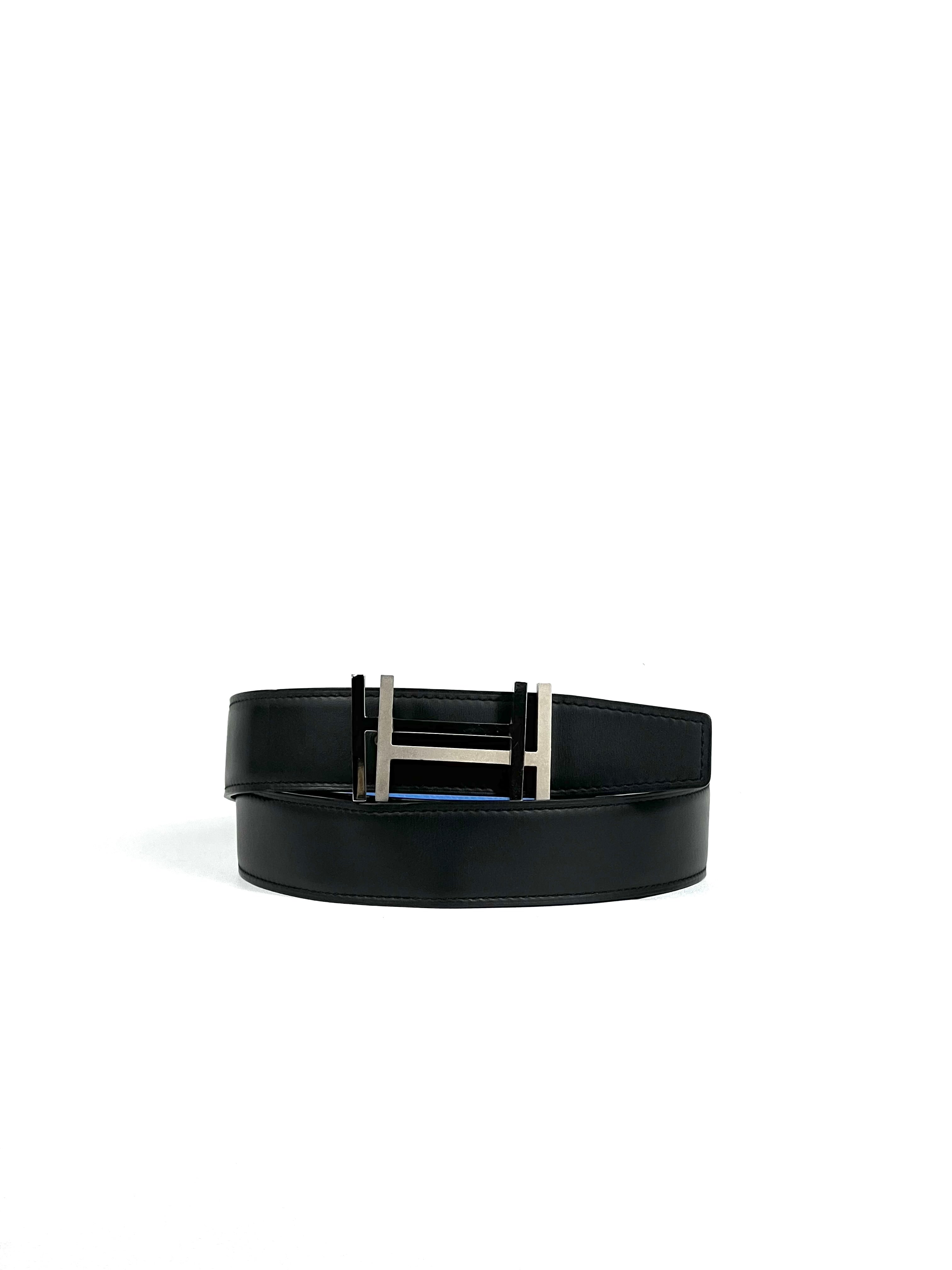 Hermes Togo 32mm Au Carré Reversible Belt