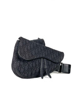 Christian Dior Oblique Jacquard Black Saddle Slingbag 2