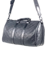 Louis Vuitton Taurillon Monogram Black 35 Keepall Bag 6