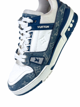Louis Vuitton Trainer Monogram Denim Blue Sneakers 6